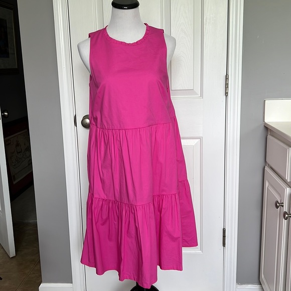J. Crew Dresses J Crew Pink Sleeveless Dress Sz 4 Poshmark